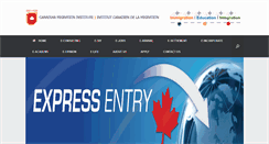 Desktop Screenshot of cmi-icm.ca